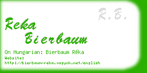 reka bierbaum business card